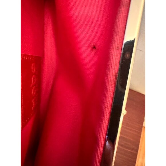 Artsy Hobo International Floral Clutch Leather Wallet  Kiss Lock Closure & Pink - Picture 3 of 10